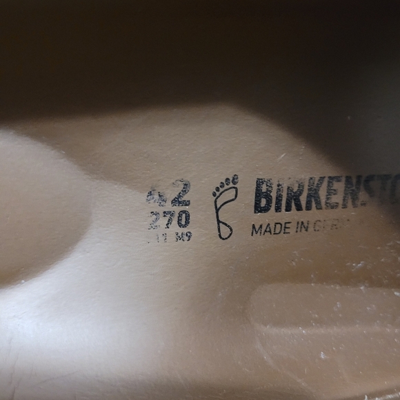 Birkenstock Rubber Comfort Slides Size 42 Tan - Picture 4 of 6